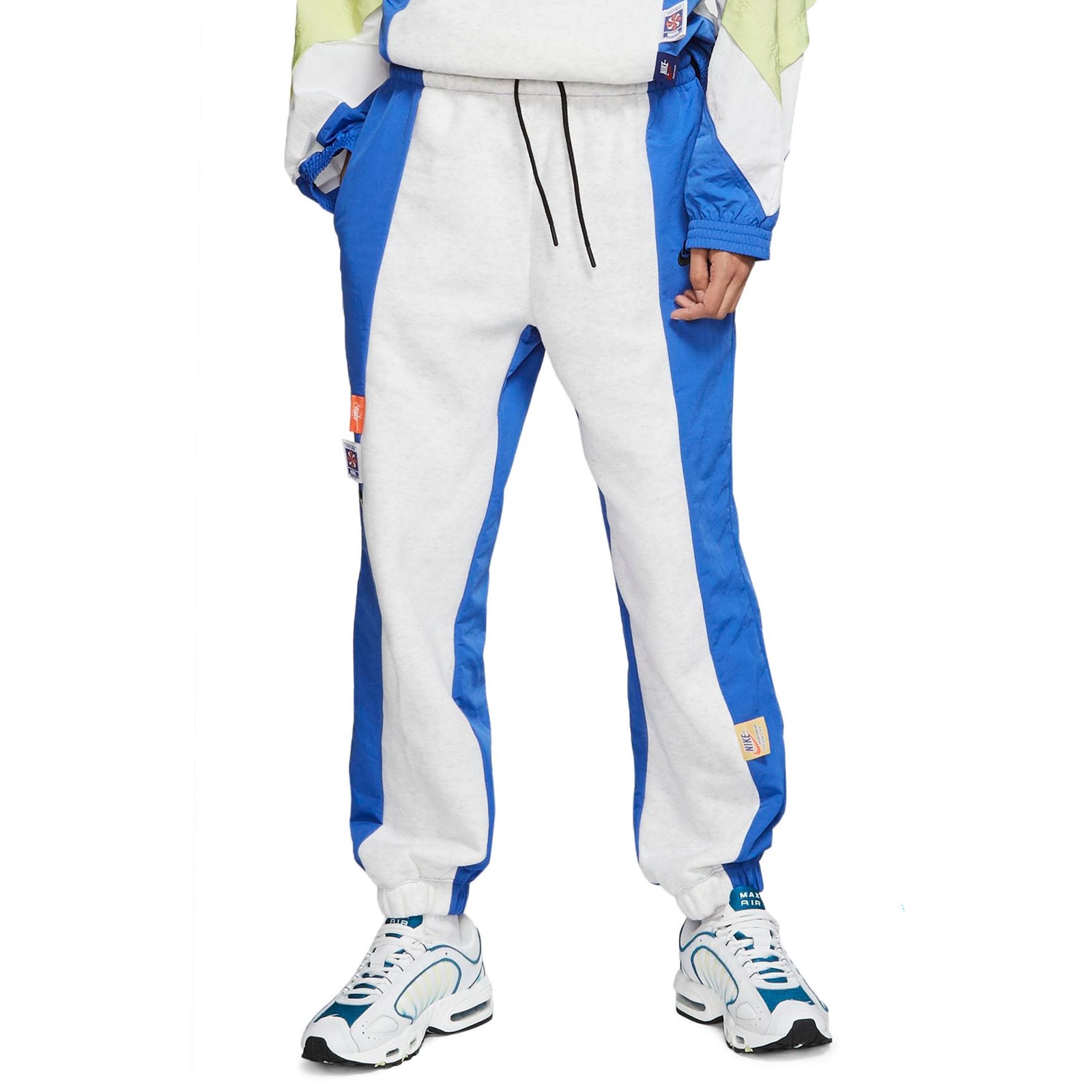 Nike Sportswear Icon Clash Pants Sweatpants Blue Gray Workout Womens Small Gym