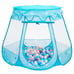 Kid Outdoor Indoor Princess Play Tent Playhouse Ball Tent Blue
