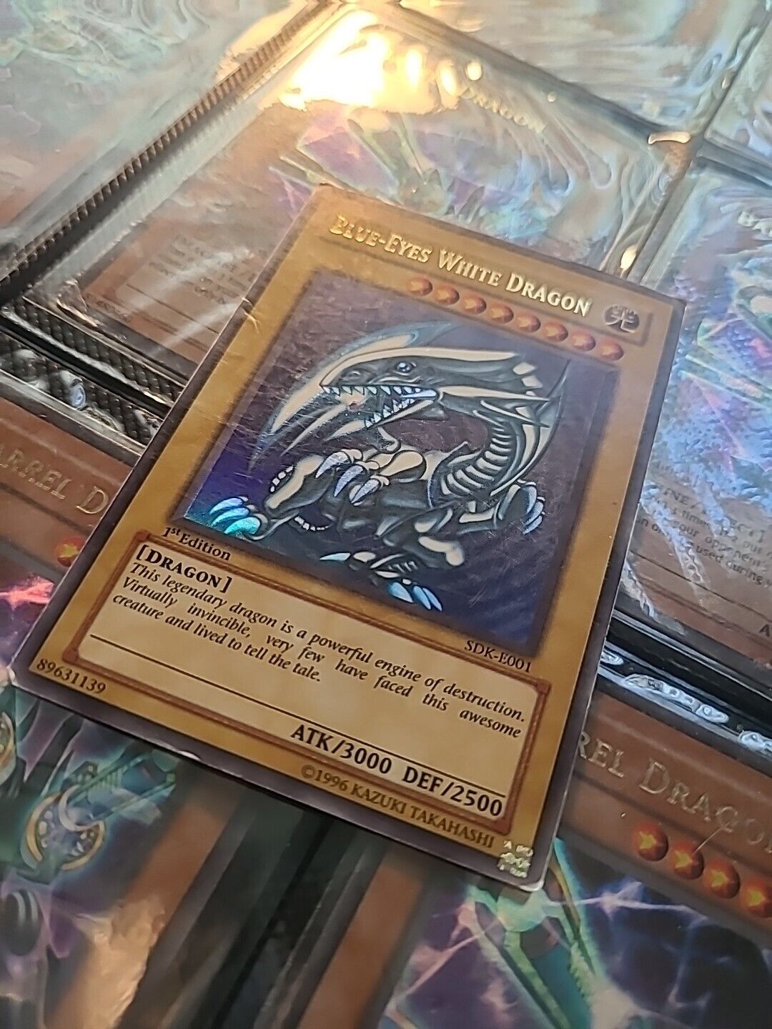 2002 Blue-Eyes White Dragon SDK-E001 1st Edition (European SDK-001)