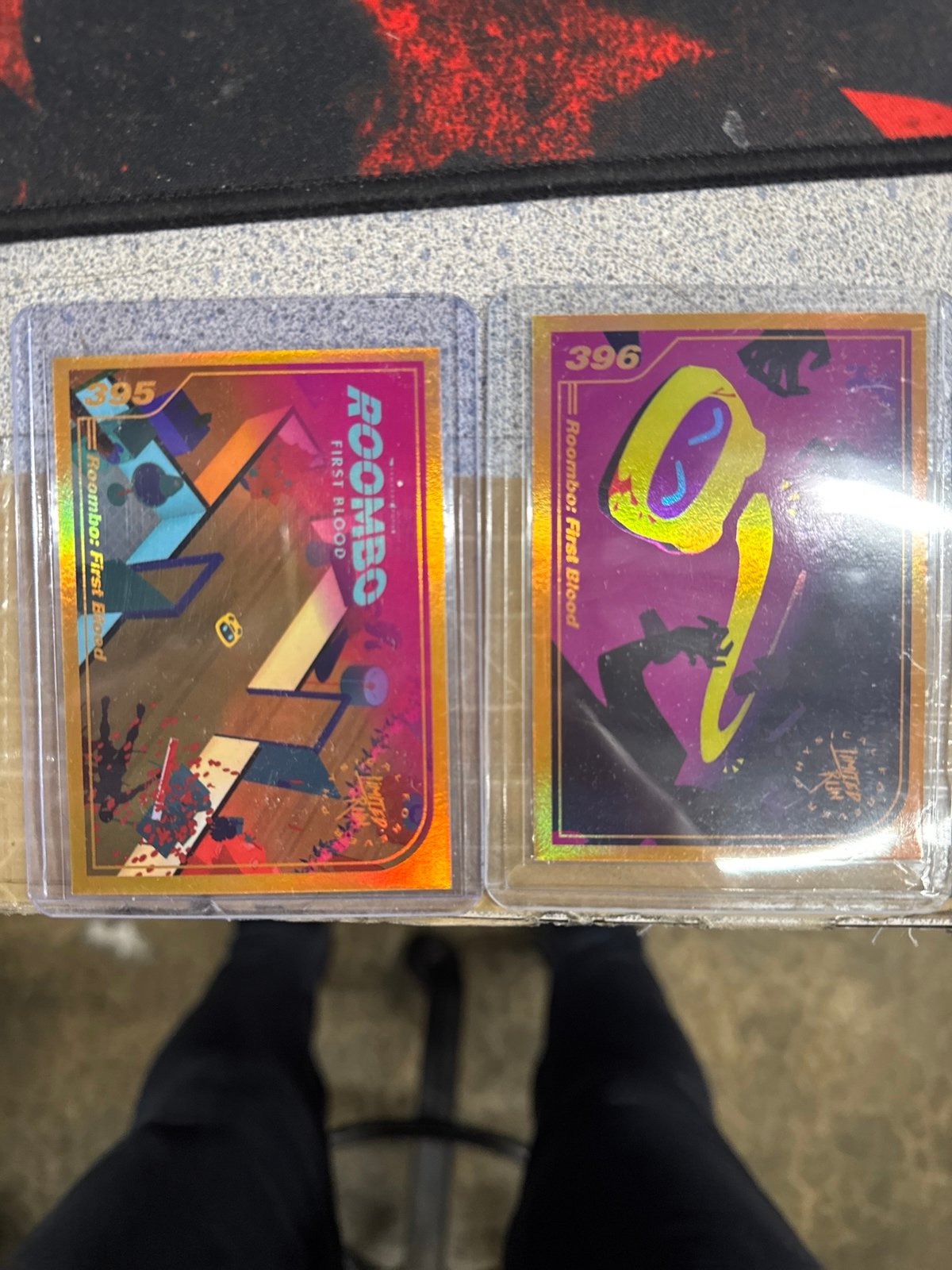 Roombo first blood Limited run games gold trading card 395 396 2 pack