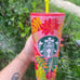 Starbucks Mexico Floral Tropical Stainless Steel Tumbler