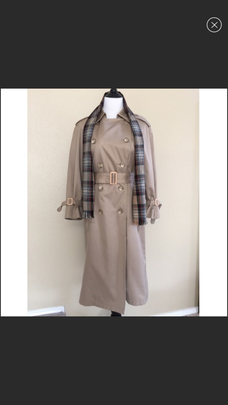 London Fog Double Breasted Trench Coat