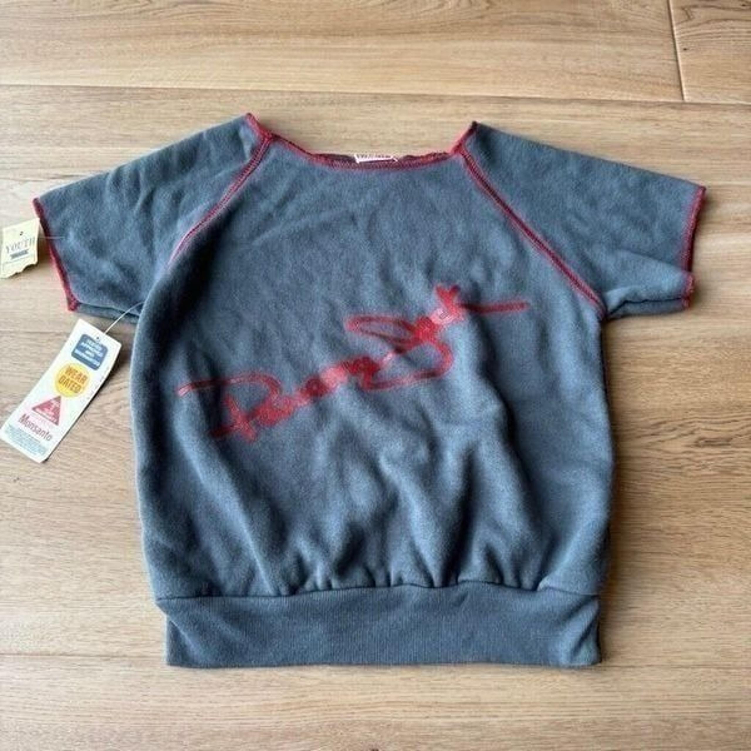 Vintage NWT Panama Jack by Bullfrog Kids Gray Sweat Shirt Size 8-10 Small