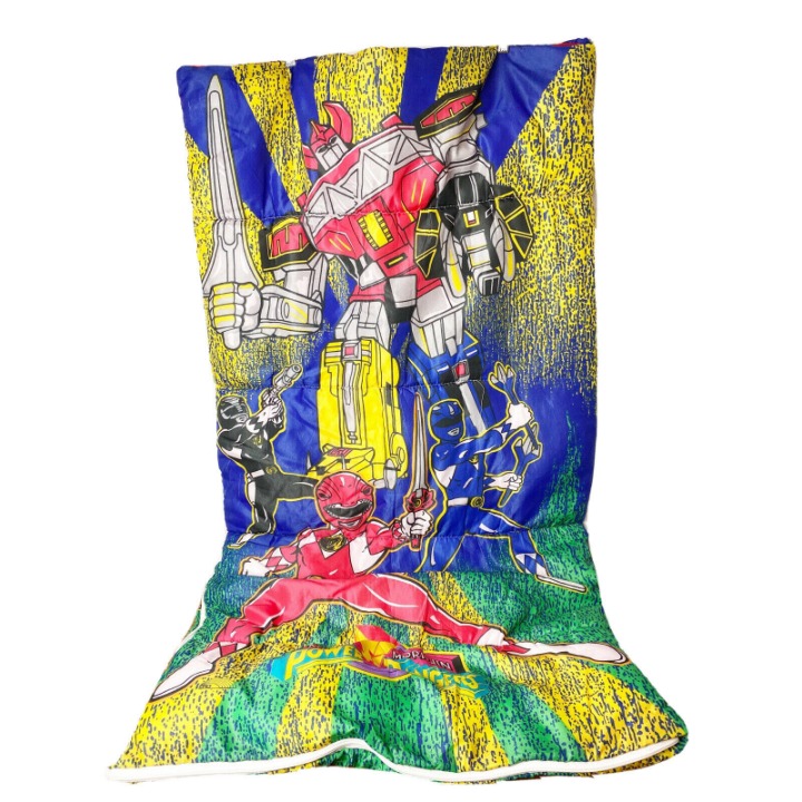 Mighty Morphin Power Rangers Sleeping Bag 1994 Saban 30 x 55 Vtg 90s Megazord