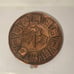 Vintage Metal Copper Heavy Duty Wall Hanging Plate, Purple Velvet Back, Canada