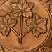 Vintage Metal Copper Heavy Duty Wall Hanging Plate, Purple Velvet Back, Canada