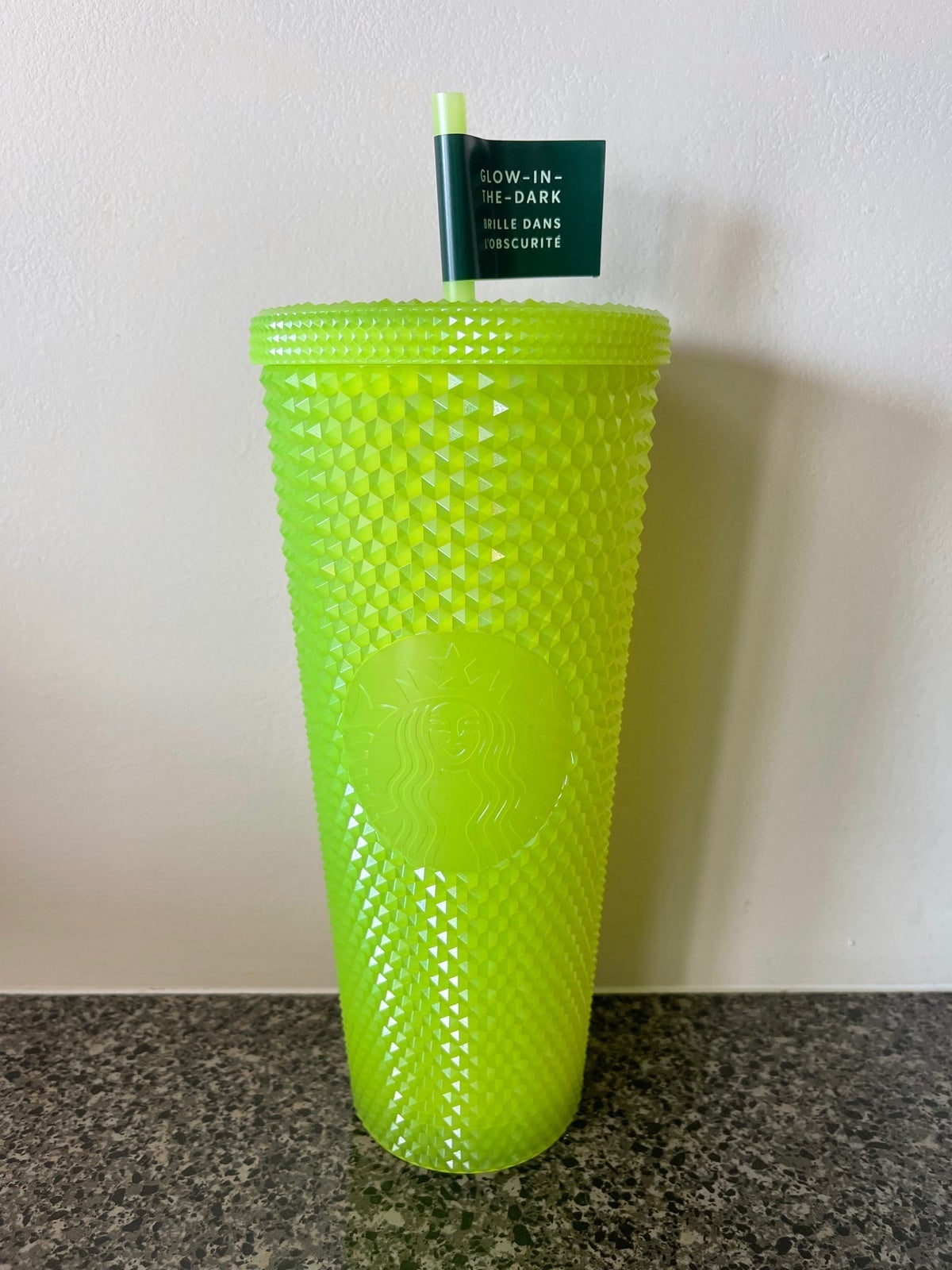Starbucks Fall 2022 Glow in the Dark Lemongrass Studded Tumbler Venti size
