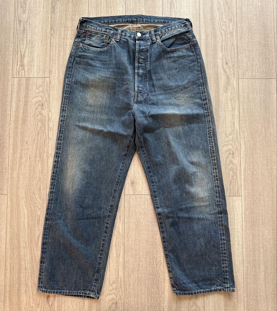 A.PRESSE everyone ビンテージバギーデニムパンツ ブラック