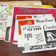 Lot of Vintage Wear-Ever Cookware Cardboard Ads 1950s