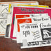 Lot of Vintage Wear-Ever Cookware Cardboard Ads 1950s