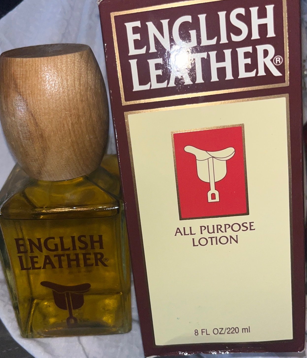 Vintage Rare Large ENGLISH LEATHER All-Purpose Lotion 8 oz MEM Co New
