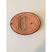 Vintage leather bull belt buckle