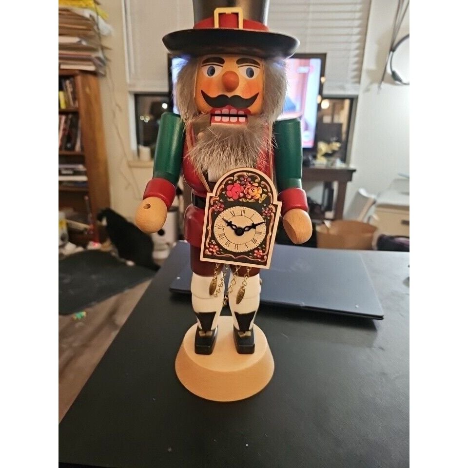 Straco GMBH Town Crier Nutcracker Rare Made in Germany- Missing Staff