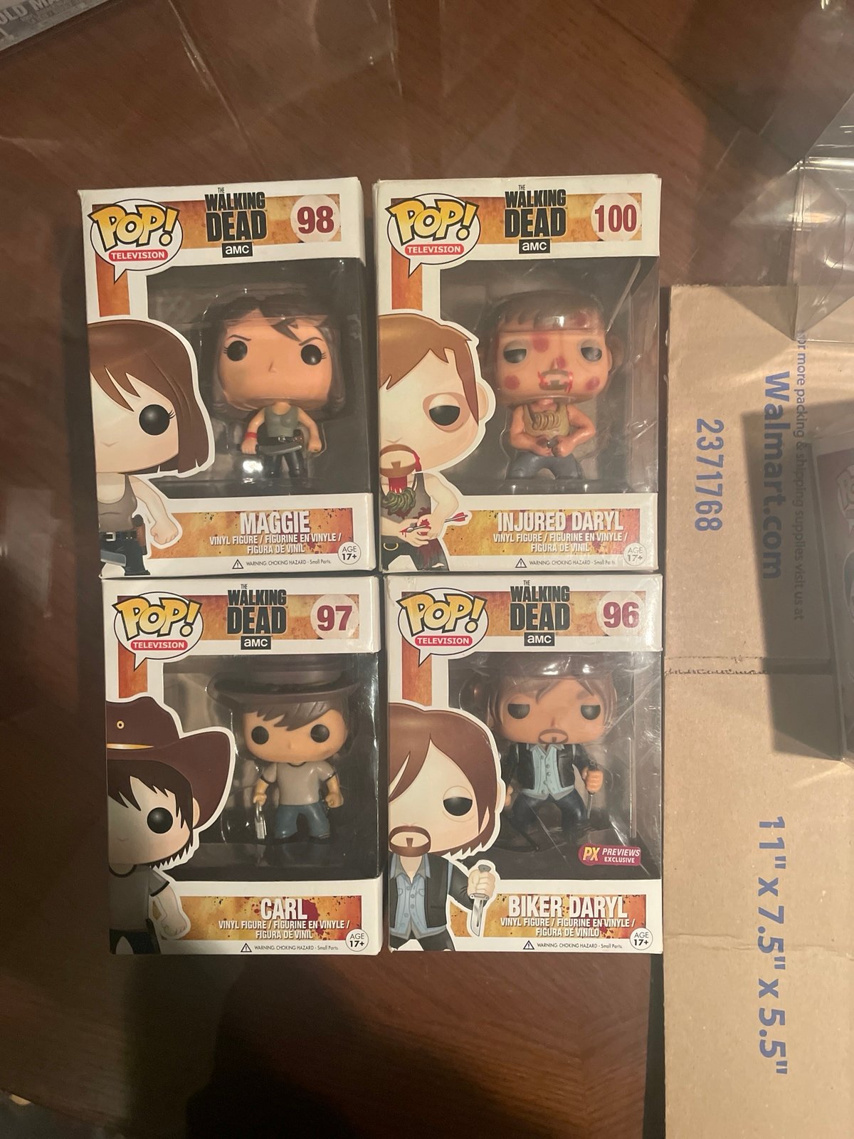 Funko Pop Lot The Walking Dead Carl, Maggie, Daryl