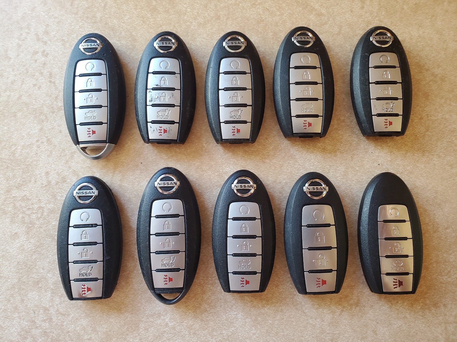 Nissan Key Fob Lot - 10 Key Fobs