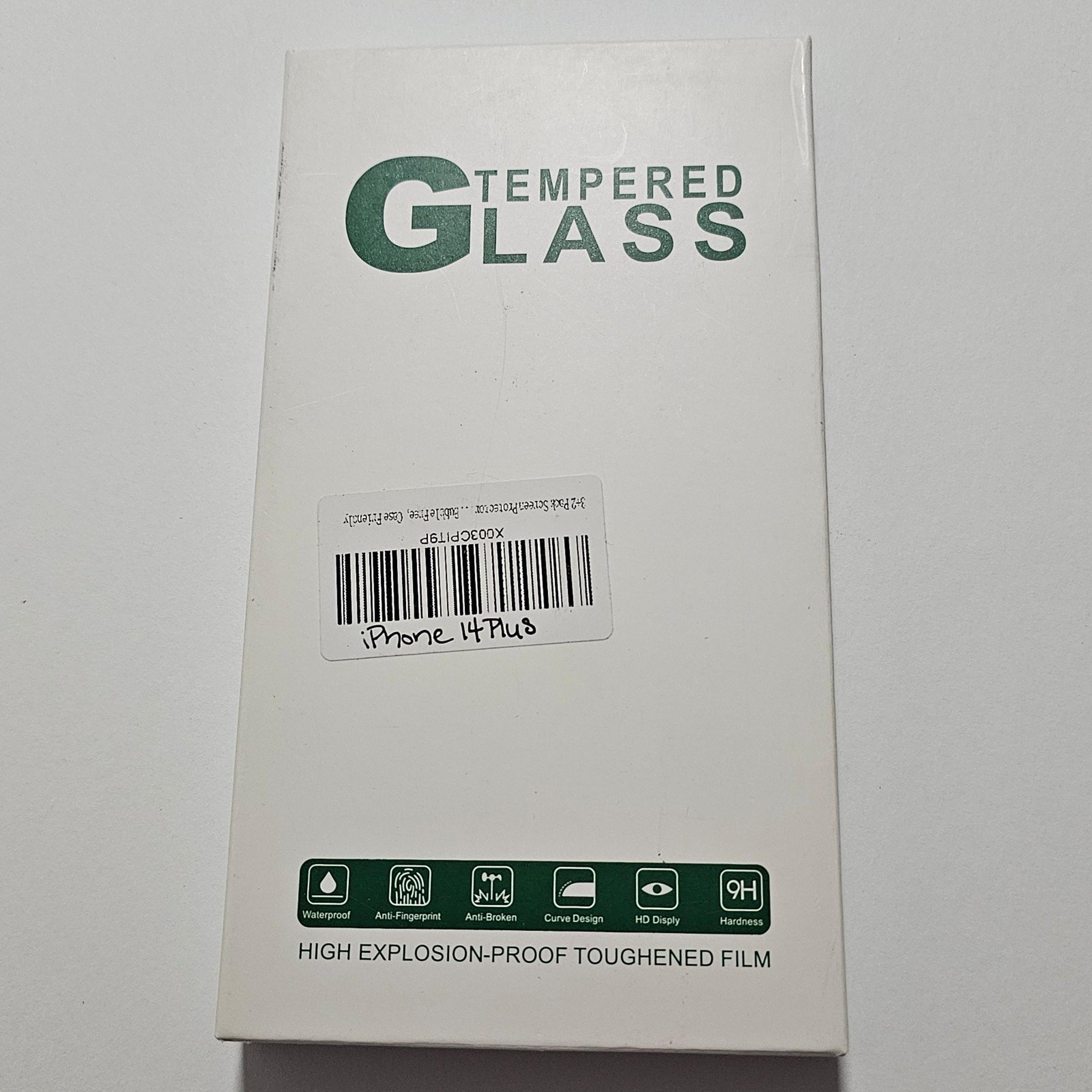 iPhone 14 Plus - Tempered Glass Screen & Camera Lens Protector 3-PACK