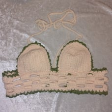 Handmade crochet festival top