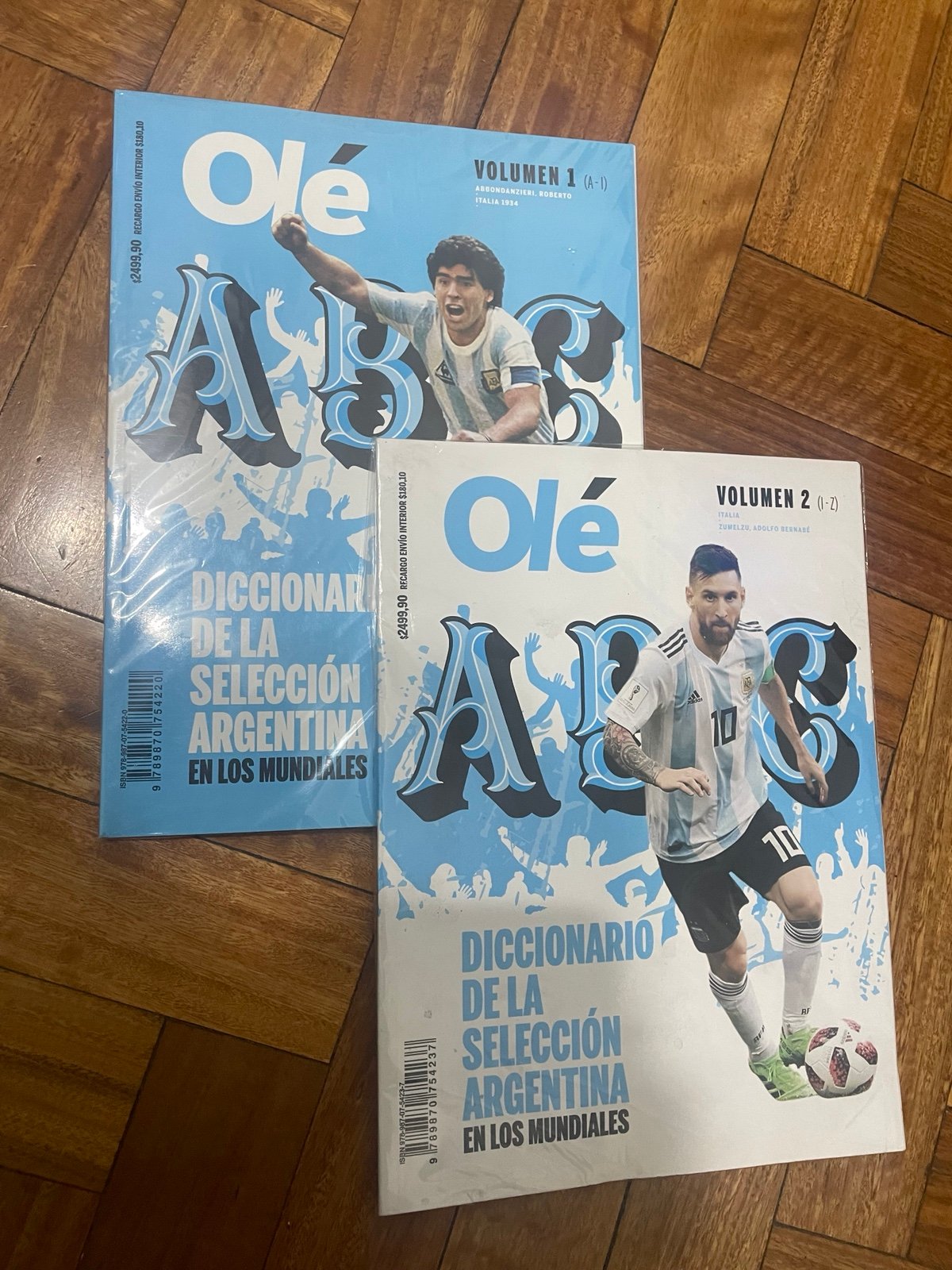 RARE! Maradona Messi Olé Magazine set Argentina in World Cups Dictionary W/ Pics