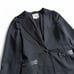 Good condition Lanvin en Bleu frill ribbon design suit set up, black.
