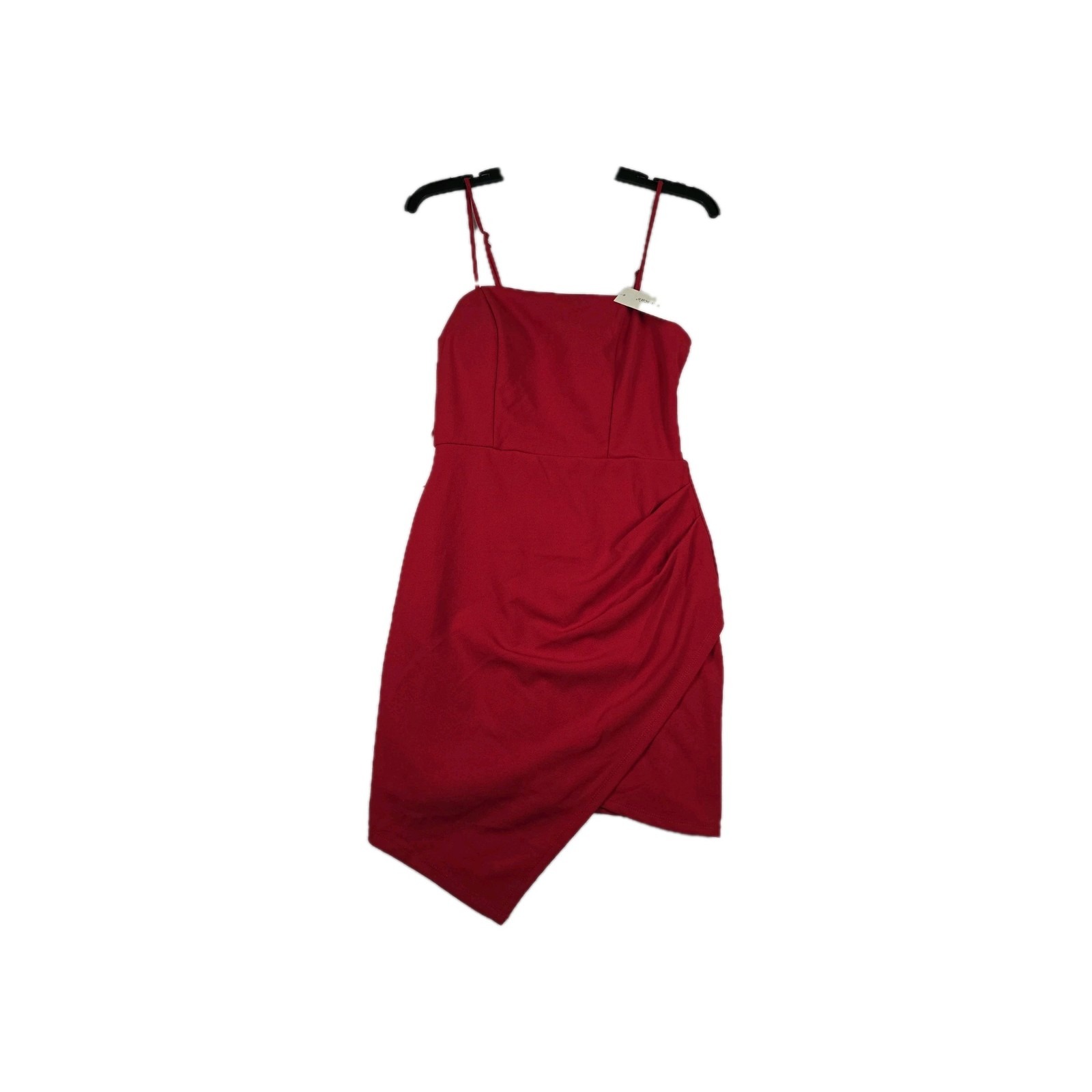 Francesca's Mi Ami Red Lace Back Asymmetrical Dress Women's Size Medium New