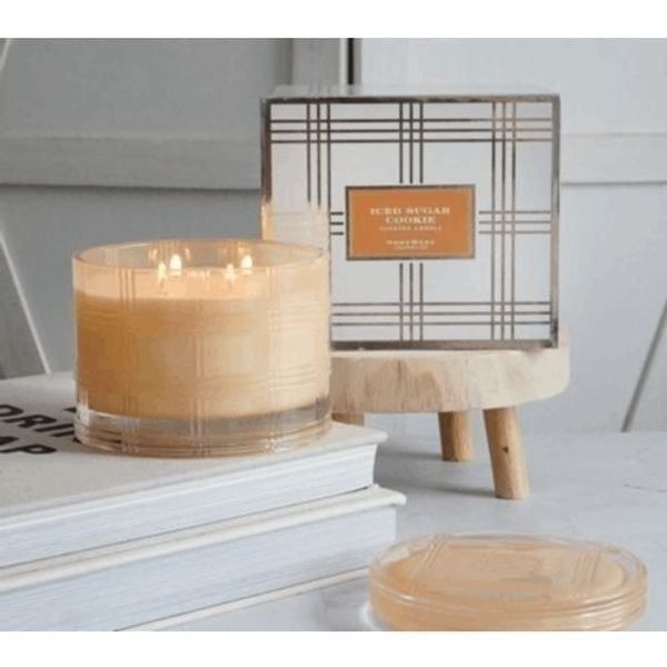 HomeWorx by Slatkin & Co. Sugar Cookie Jar Candle 18 Ounce 4 Wick New