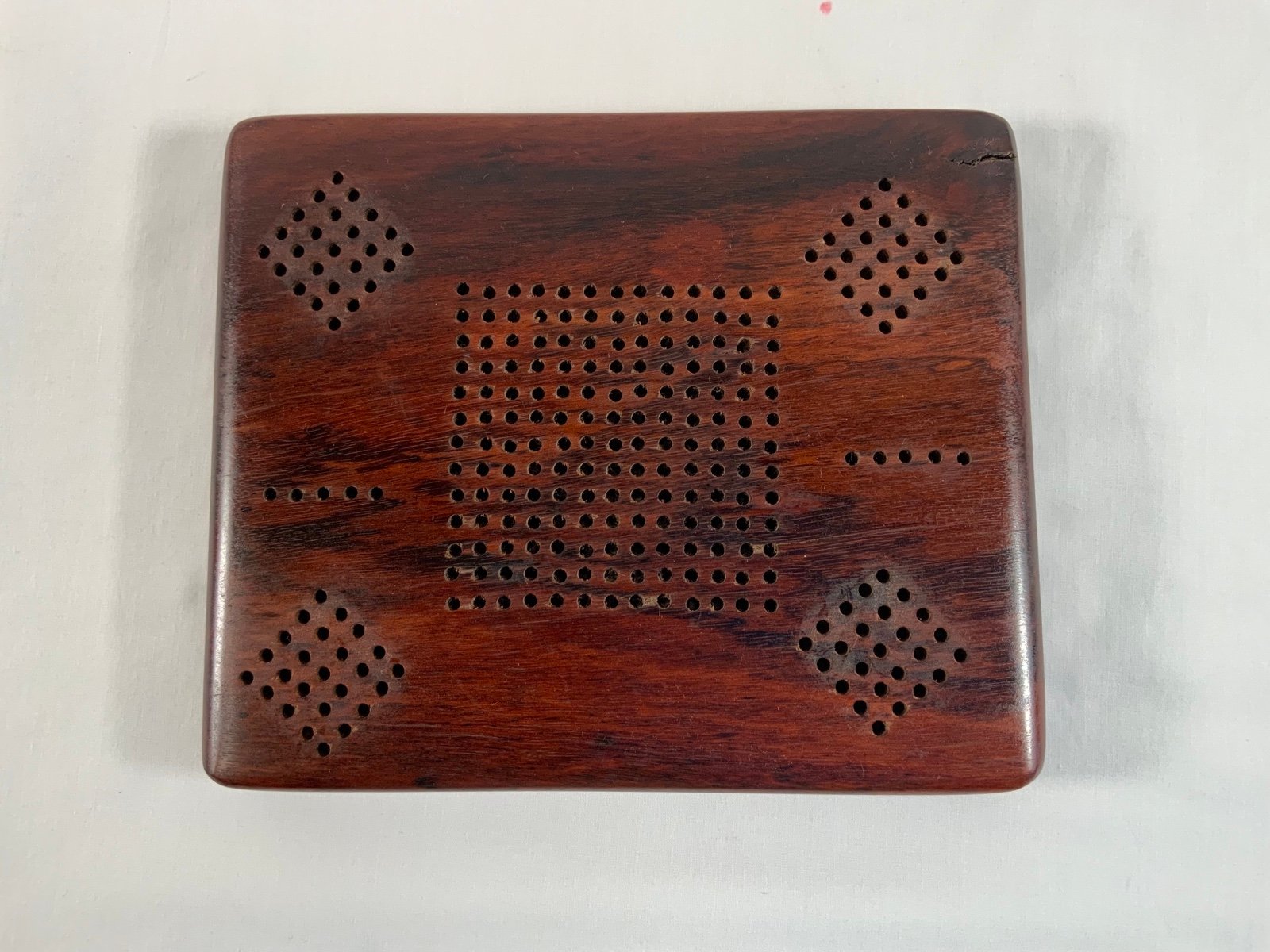Vintage 1950 Rosewood Cribbage Board READ
