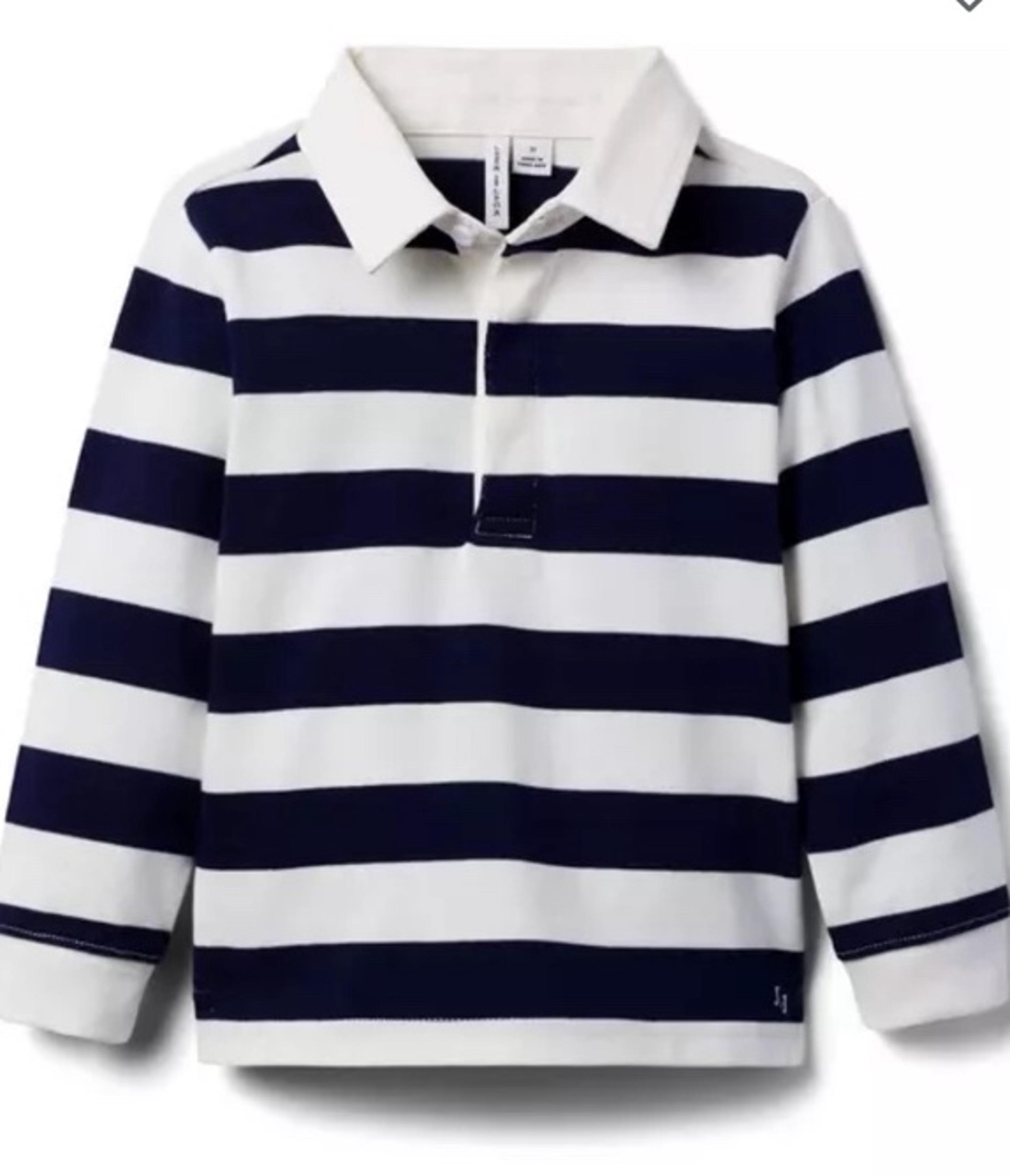 Janie and Jack toddler boys striped rugby shirt