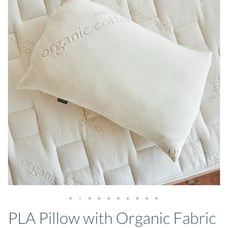 NIB NATUREPEDIC PLA Pillow with Organic Fabric - standard size