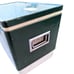 Vintage 1977 Coleman Green Metal Camping Fishing Steel Cooler with Plug 22x13x15