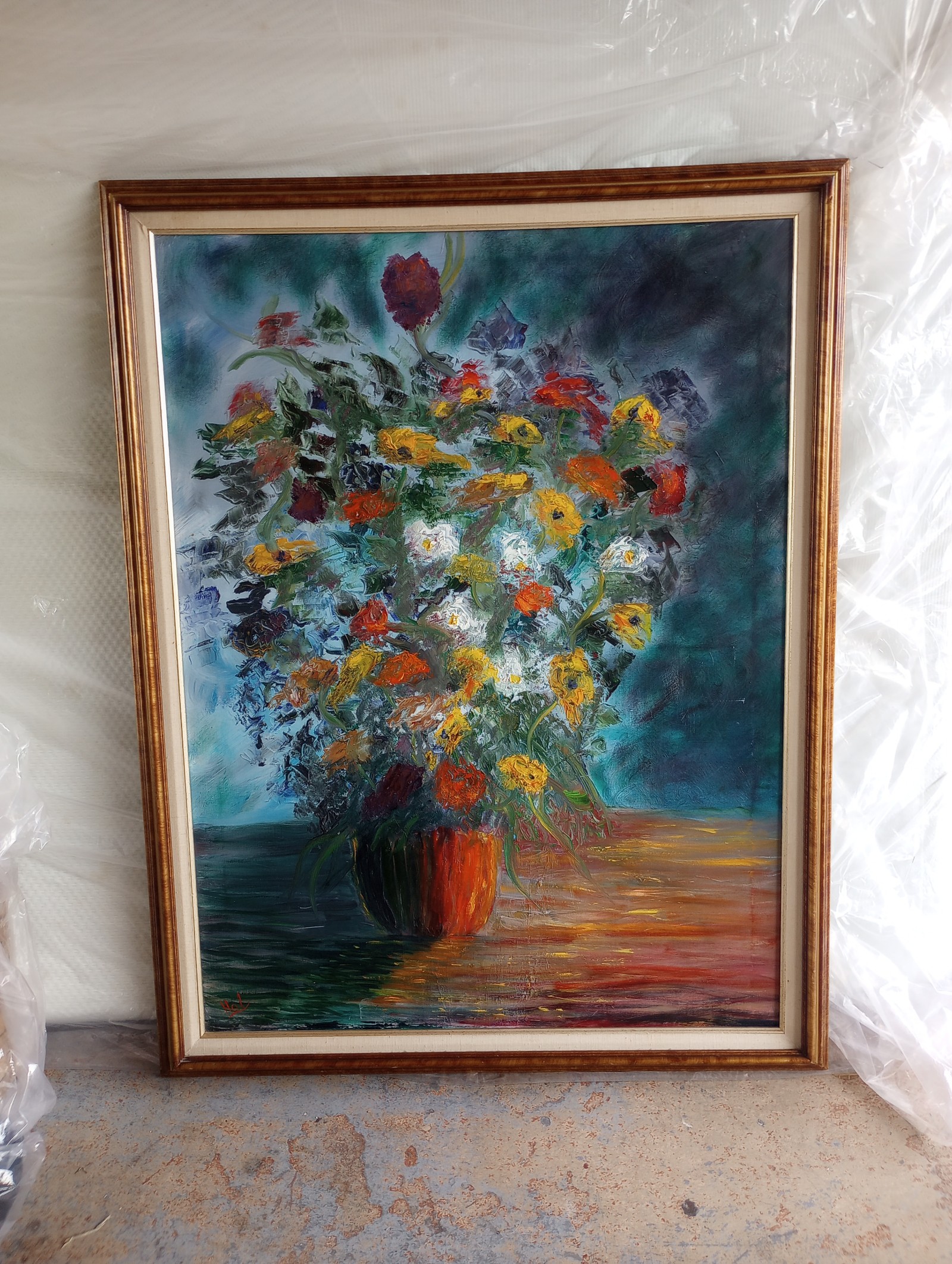 Vintage still life painting original