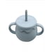 Baby & Toddler 9 Pc Feeding Set Eco Friendly Silicone Beautiful Dusty Blue