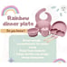 Baby & Toddler 9 Pc Feeding Set Eco Friendly Silicone Beautiful Dusty Blue