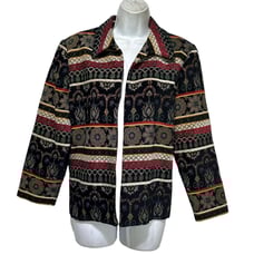 Coldwater Creek Tapestry Jacket Size PL