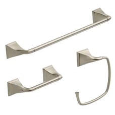 Everly 3-Piece Bath Set with Towel Ring, Toilet Paper Holder and 24 in.Towel Bar