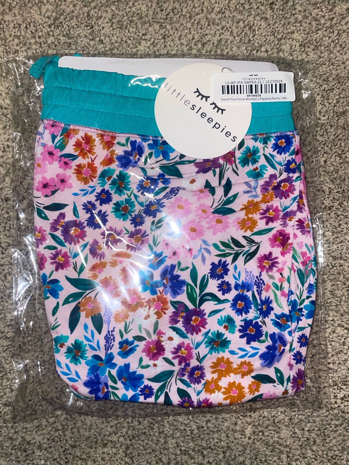 Little Sleepies sweet pea floral women’s pajama pants