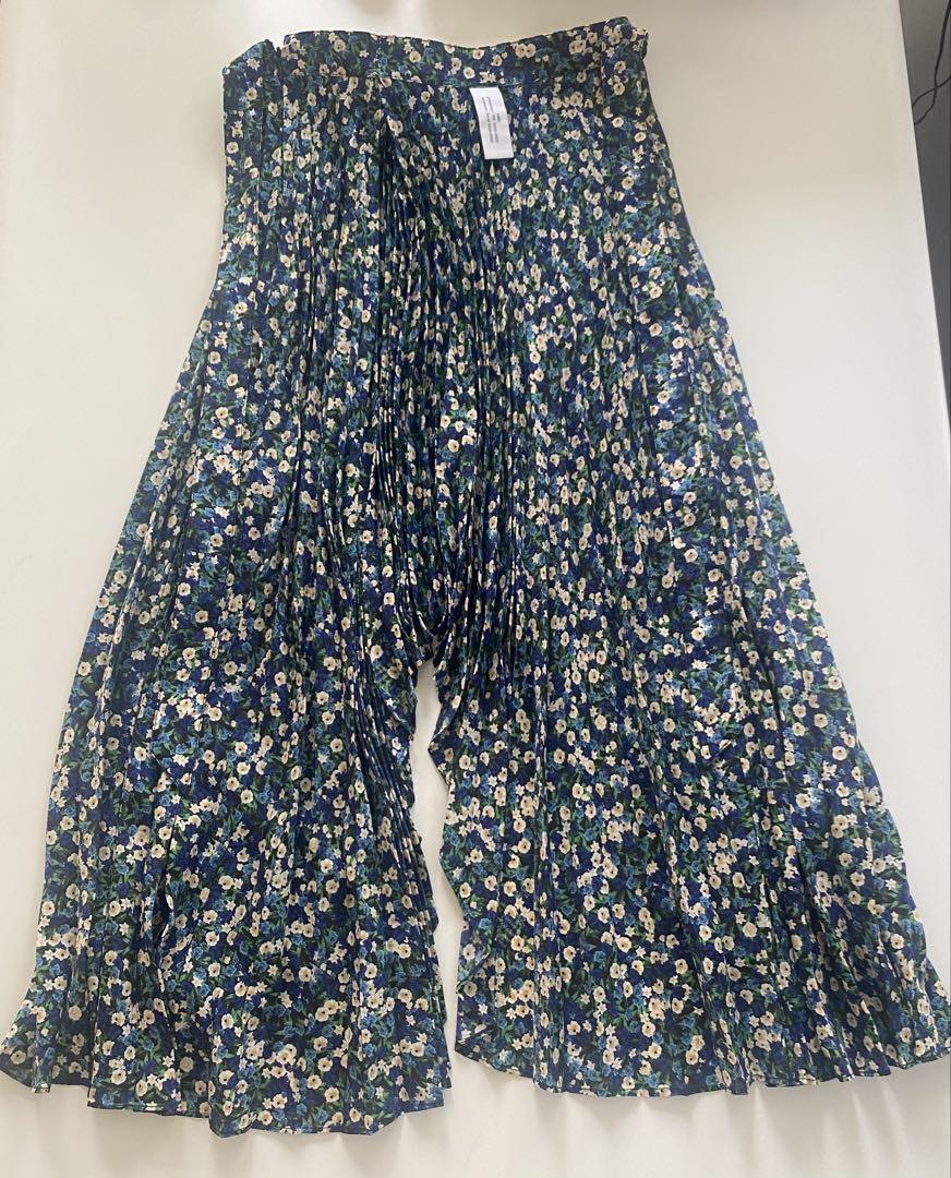 H&M x Rokh Floral Pleated Skirt (Imperfect)