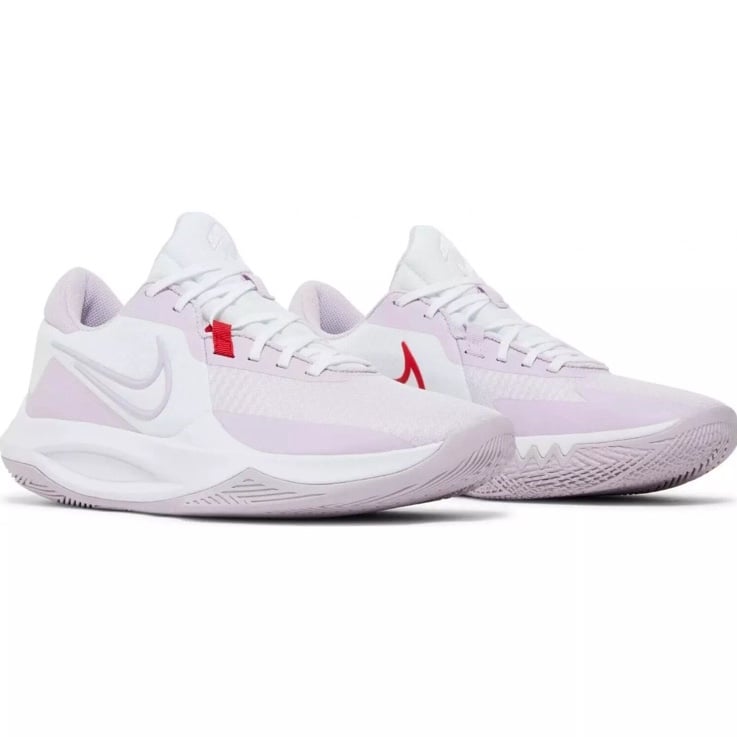 NEW Nike Precision 6 White Doll Men's Size 9.5 Basketball Shoes Purple White Red