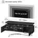 TV Stand with Charging Station & LED Lights For 55/60/65 in Entertainment Center