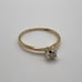 14k Yellow Gold Diamond Solitaire Ring