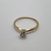 14k Yellow Gold Diamond Solitaire Ring