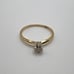14k Yellow Gold Diamond Solitaire Ring