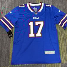 NWT Josh Allen Buffalo Bills blue jersey size L MVP