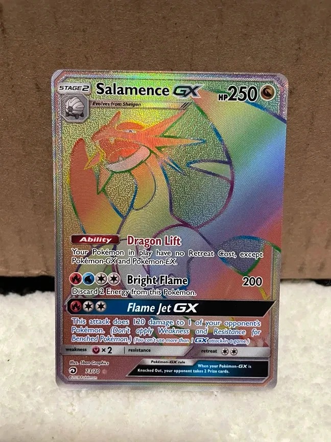 Salamence GX (Secret) 73/70 Dragon Majesty Holo - POKEMON