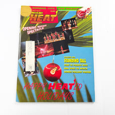 Vintage Official Miami Heat December 1993 Sports Basketball Magazine