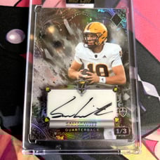 Sam Leavitt rookie autograph 1/3