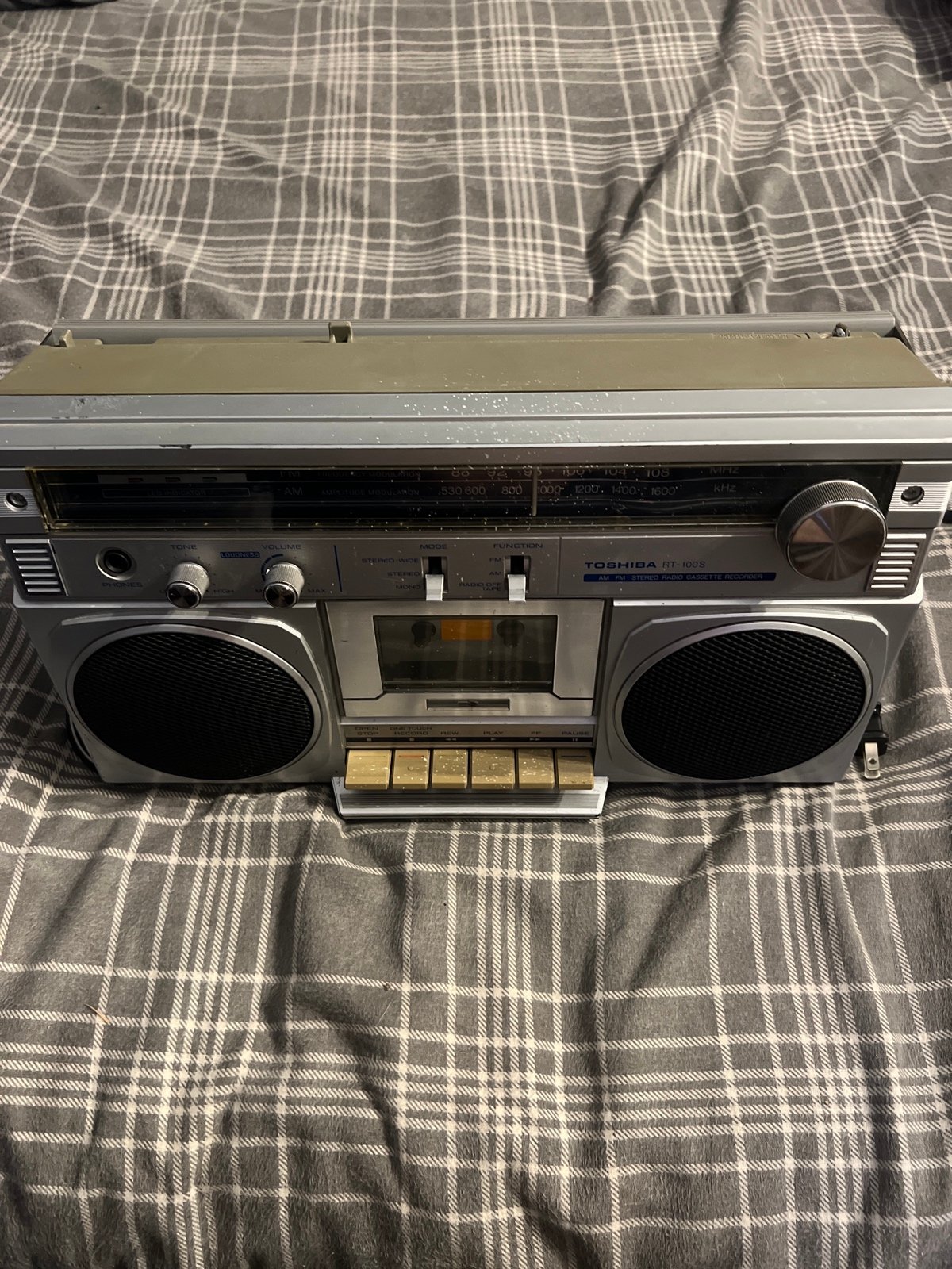 Boombox Toshiba Stereo Radio Cassette Recorder Model:RT-100S