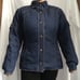 Eddie Bauer goose down quilted denim jacket