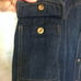 Eddie Bauer goose down quilted denim jacket