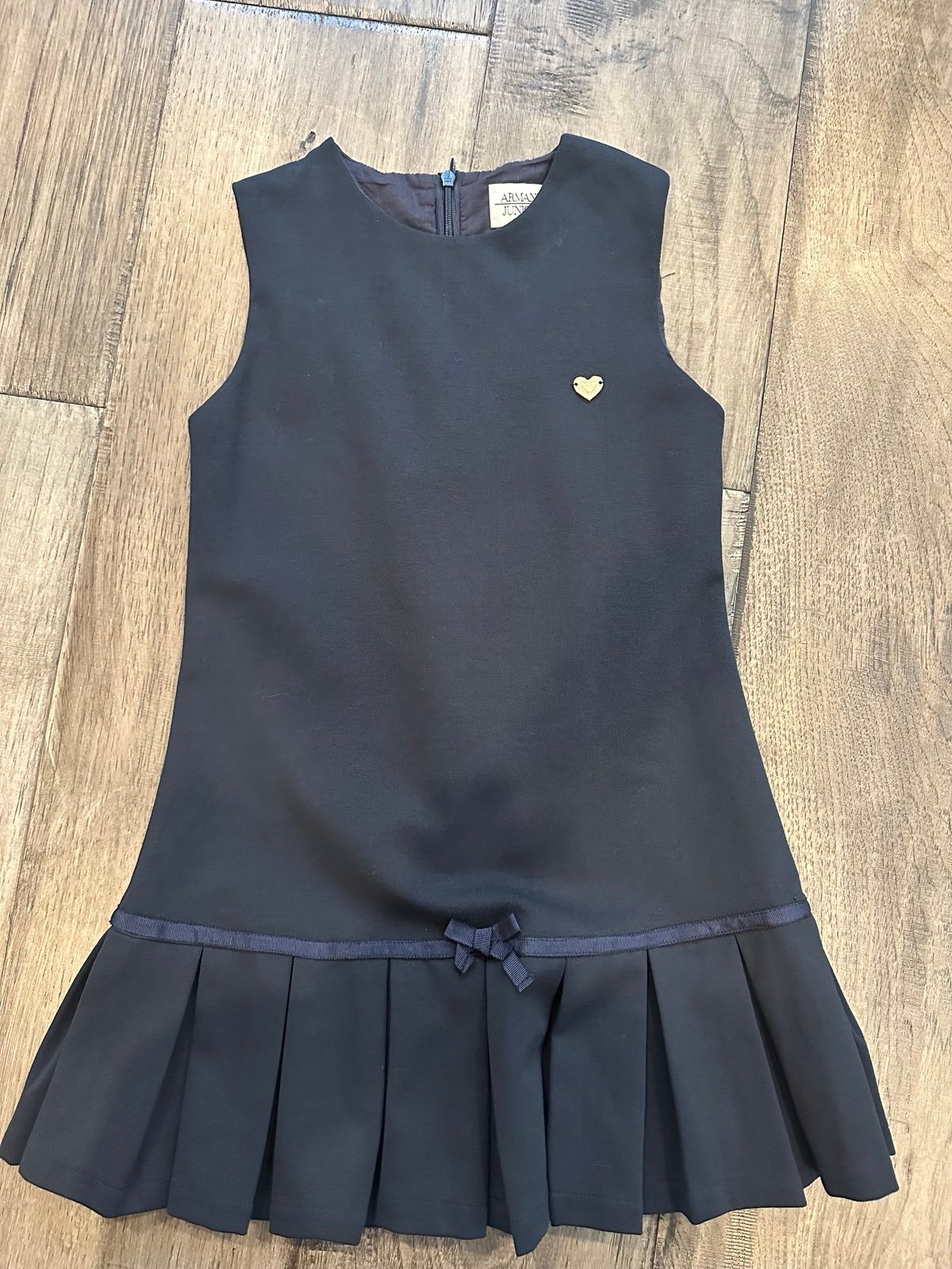 Armani junior sleeveless pleated dress
