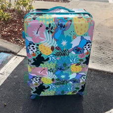 Disney stitch hardsided rolling luggage 24”